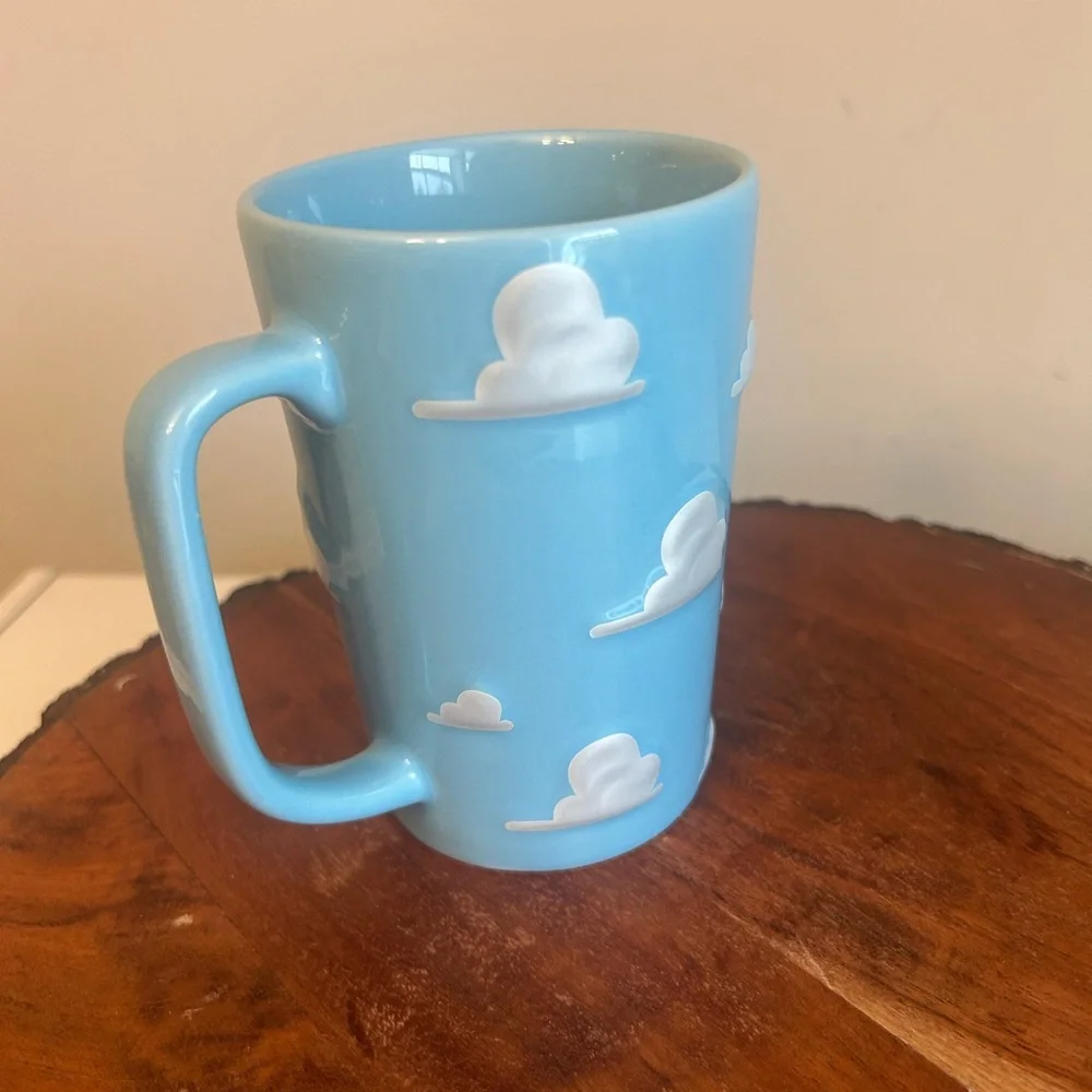 Disney Toy Story Andy's Wallpaper Reach For The Sky Clouds‎ Tall Coffee Mug